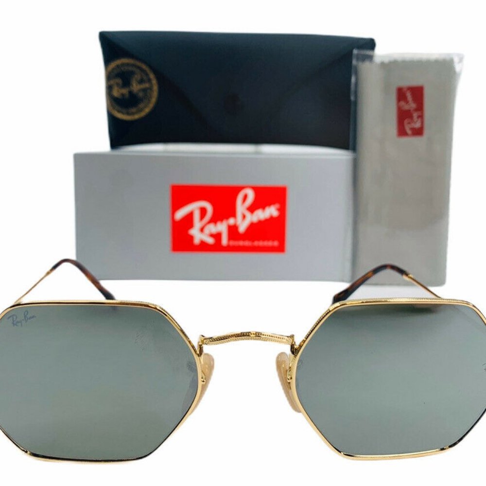 Ray-Ban RB3556N Octagonal Flat Sunglasses 001/30